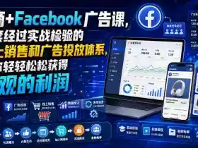 电商+Facebook广告课,一套经过实战检验的线上销售和广告投放体系,让你轻轻松松获得可观的利润【原创双语字幕】