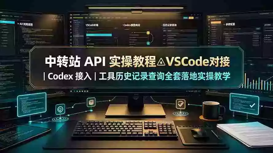 中转站 API 实操教程△VSCode 对接｜Codex 接入｜工具历史记录查询全套落地实操教学