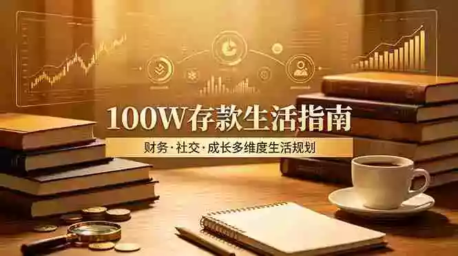 付费文章:100W存款生活指南,如何从财务、社交、成长等维度规划自己的生活
