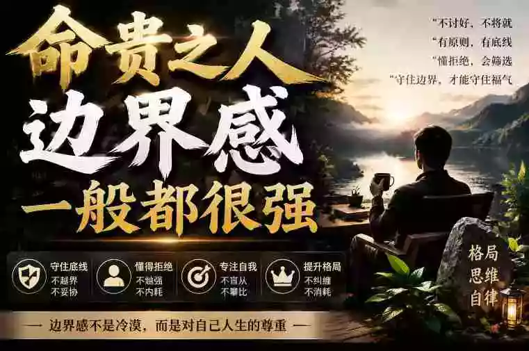 付费文章:命贵之人,边界感一般都很强,从五大维度拆解建立强边界的实操方法 付费文章:命贵之人,边界感一般都很强,从五大维度拆解建立强边界的实操方法