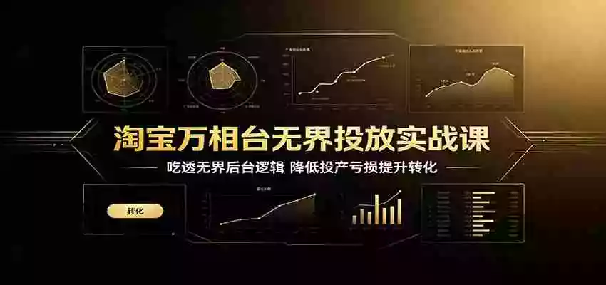 淘宝万相台无界投放实战课:吃透无界后台逻辑,降低投产亏损提升转化 淘宝万相台无界投放实战课:吃透无界后台逻辑,降低投产亏损提升转化