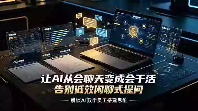 让AI从会聊天变成会干活,告别低效闲聊式提问,解锁AI数字员工搭建思维