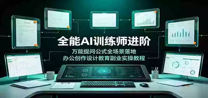 全能AI训练师进阶:万能提问公式全场景落地,办公创作设计教育副业实操教程 全能AI训练师进阶:万能提问公式全场景落地,办公创作设计教育副业实操教程