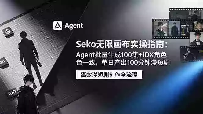 Seko无限画布实操指南:Agent批量生成100集+IDX角色一致,单日产出100分钟漫短剧 Seko无限画布实操指南:Agent批量生成100集+IDX角色一致,单日产出100分钟漫短剧