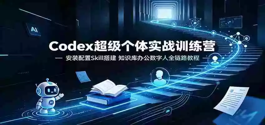 Codex超级个体实战训练营:安装配置Skill搭建,知识库办公数字人全链路教程 Codex超级个体实战训练营:安装配置Skill搭建,知识库办公数字人全链路教程