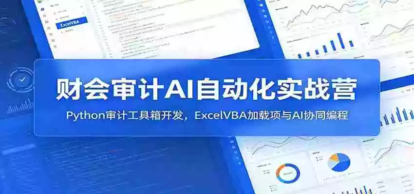 财会审计AI自动化实战营:Python审计工具箱开发,ExcelVBA加载项与AI协同编程 财会审计AI自动化实战营:Python审计工具箱开发,ExcelVBA加载项与AI协同编程
