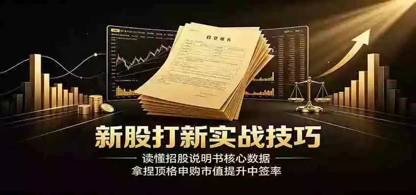 新股打新实战技巧:读懂招股说明书核心数据,拿捏顶格申购市值提升中签率 新股打新实战技巧:读懂招股说明书核心数据,拿捏顶格申购市值提升中签率
