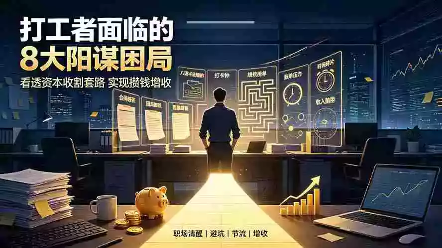 付费文章:打工者面临的8大阳谋困局,看透资本收割套路实现攒钱增收