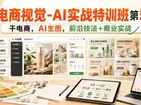 电商视觉-AI实战特训班第55期,干电商,AI生图,前沿技法+商业实战