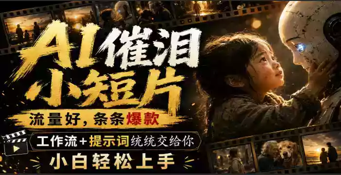 AI催泪小短片,流量好,条条爆款,工作流+提示词统统交给你,小白轻松上手 AI催泪小短片,流量好,条条爆款,工作流+提示词统统交给你,小白轻松上手