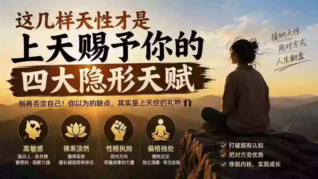 付费文章:这几样天性才是上天赐予你的四大隐形天赋 付费文章:这几样天性才是上天赐予你的四大隐形天赋