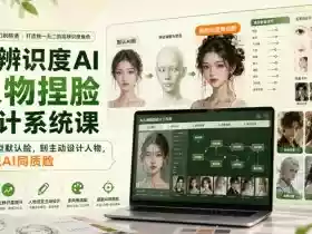 高辨识度AI人物捏脸设计系统课,从模型默认脸,到主动设计人物,摆脱AI同质脸