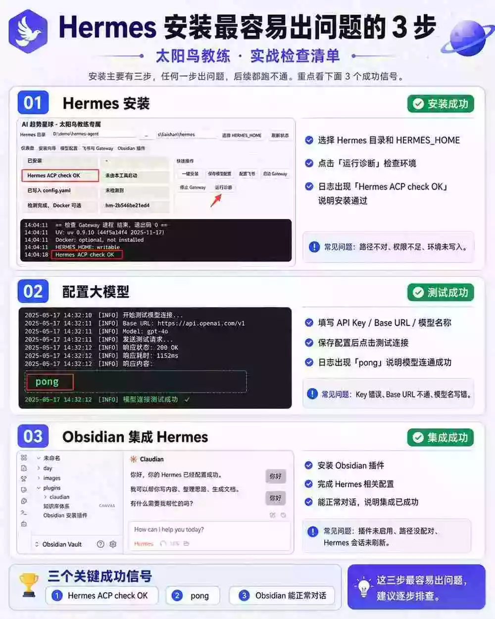 Hermes+Obsidian打造AI内容系统SOP;工具只是入口系统才是复利,从安装配置到知识库管理完整教学 Hermes+Obsidian打造AI内容系统SOP;工具只是入口系统才是复利,从安装配置到知识库管理完整教学