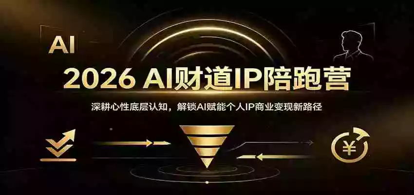 2026 AI财道IP陪跑营:深耕心性底层认知,解锁AI赋能个人IP商业变现新路径