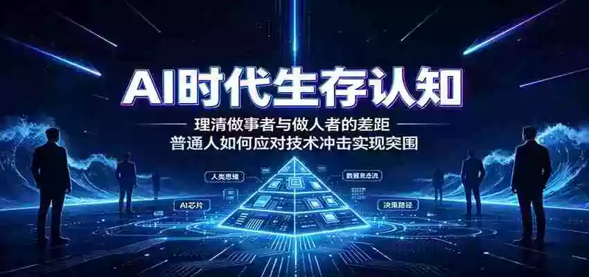 AI时代生存认知:理清做事者与做人者的差距,普通人如何应对技术冲击实现突围
