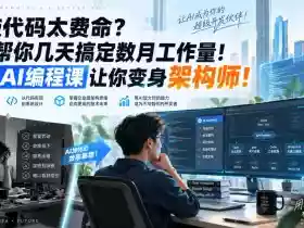 手敲代码太费命?AI帮你几天搞定数月工作量!这套AI编程课让你变身架构师!【原创双语字幕】