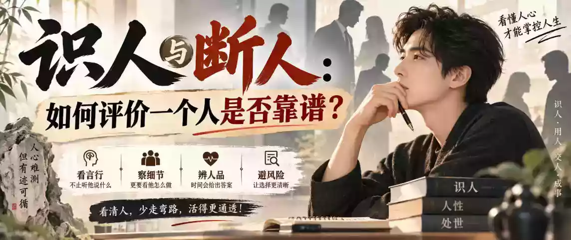 付费文章:识人与断人:如何评价一个人是否靠谱? 付费文章:识人与断人:如何评价一个人是否靠谱?