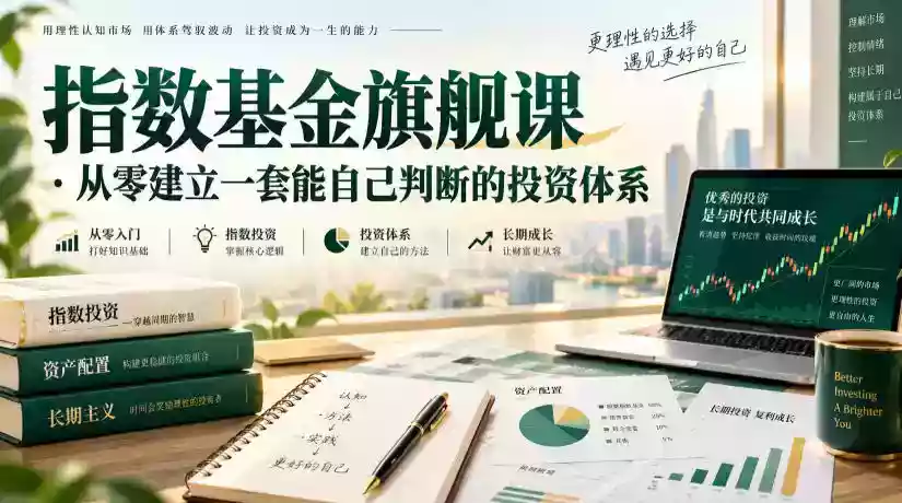 指数基金旗舰课从零建立一套能自己判断的投zi体系 指数基金旗舰课从零建立一套能自己判断的投zi体系