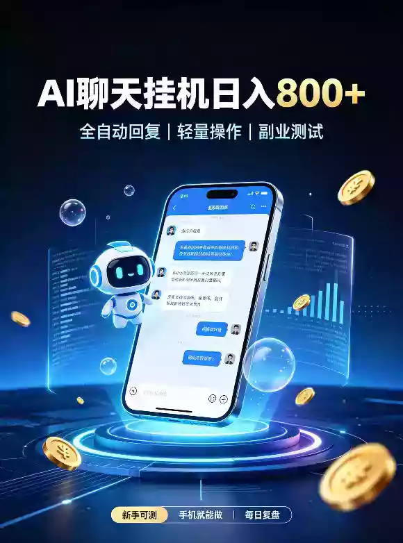 AI聊天挂G项目,日入800+,适用个人副业,工作室矩阵操作,无需真人实时值守【揭秘】 AI聊天挂G项目,日入800+,适用个人副业,工作室矩阵操作,无需真人实时值守【揭秘】