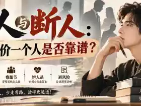 付费文章:识人与断人:如何评价一个人是否靠谱?
