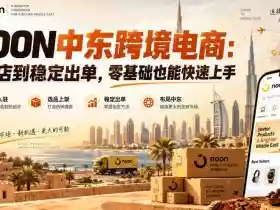 NOON中东跨境电商:从开店到稳定出单,零基础也能快速上手(更新2026)