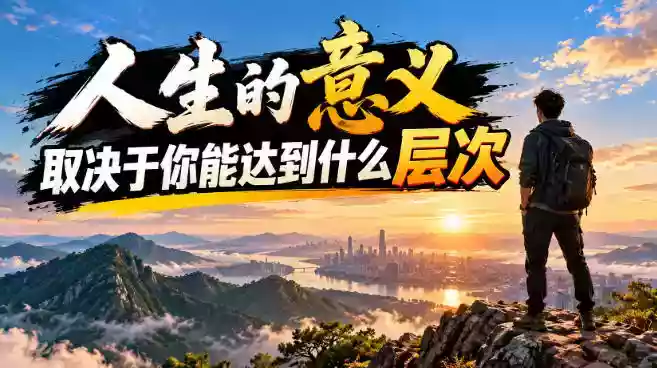 某公众号付费文章:人生的意义,取决于你能达到什么层次