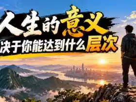 某公众号付费文章:人生的意义,取决于你能达到什么层次